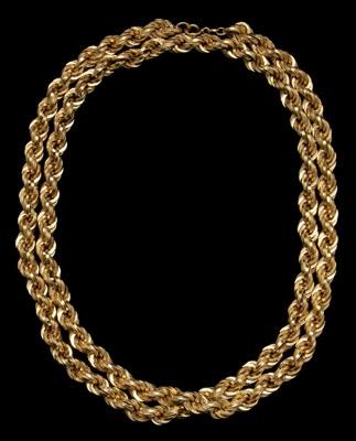 Appraisal: Italian kt gold rope necklace grams in Good condition Private