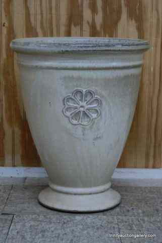 Appraisal: Large Glazed Pottery Flower PlanterIs a very nice indoor or