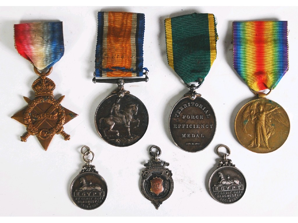 Appraisal: EDWARD VII TERRITORIAL FORCE EFFICIENCY MEDAL AND RIBBON AND WORLD