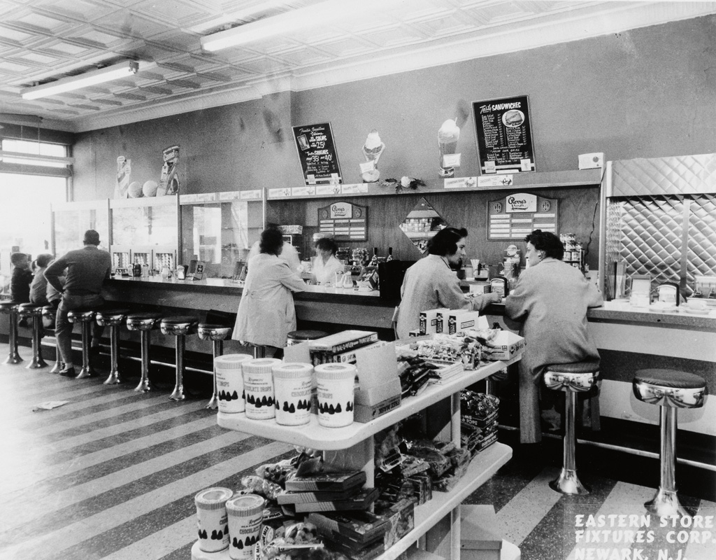 Appraisal: LUNCHEONETTE Group of approximately photographs most featuring lunch counters in