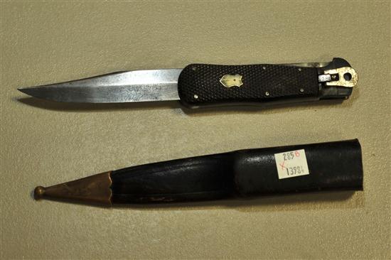 Appraisal: LARGE FOLDING KNIFE '' knife with '' blade that folds