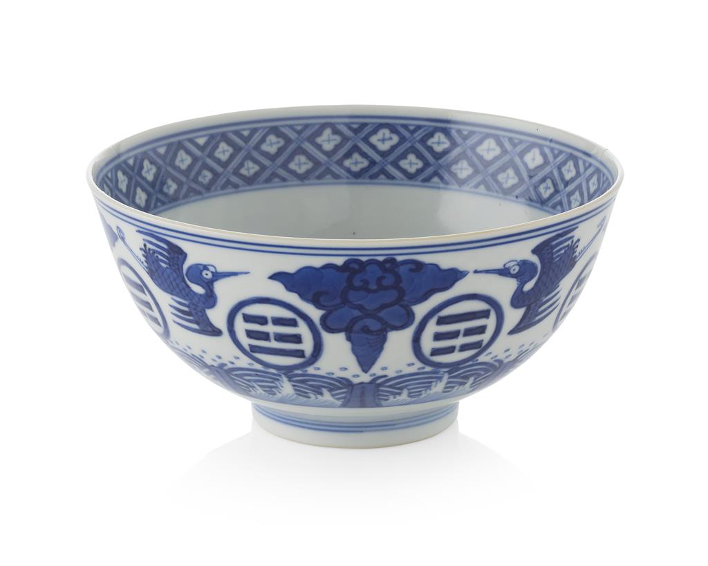 Appraisal: BLUE AND WHITE BOWL XUANTONG MARK AND OF THE PERIOD