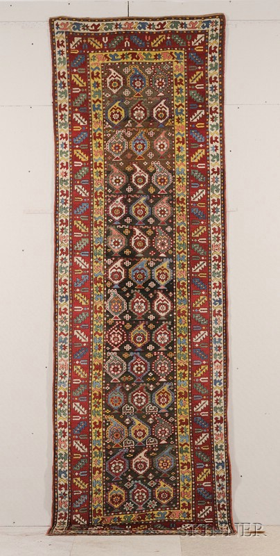 Appraisal: South Caucasian Long Rug late th century some dark brown