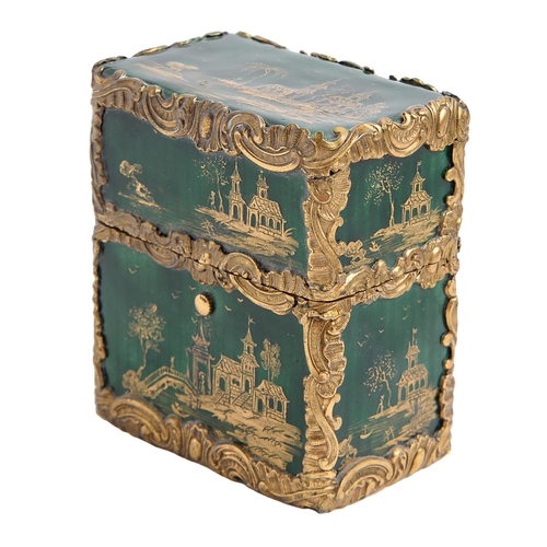 Appraisal: A Samson giltmetal mounted enamel scent casket late th c