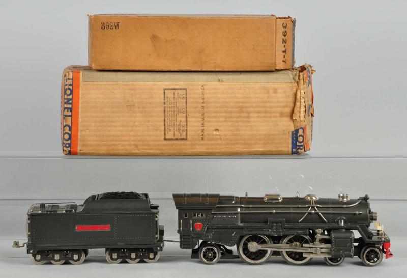 Appraisal: Lionel No Steam Engine Tender Description American Standard gauge Includes