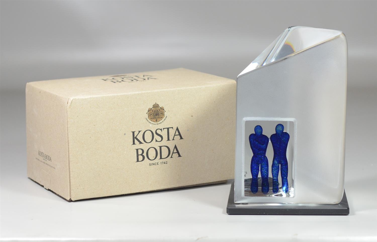 Appraisal: Kosta Boda Art Glass Viewpoints Reflection Sculpture Artists Choice new