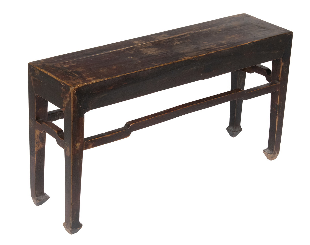 Appraisal: CHINESE MING STYLE LOW BENCH OR ALTAR Hardwood in remnants