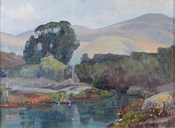 Appraisal: Private Collection Peaceful Interlude signed 'Aaron Kilpatrick' lower right oil