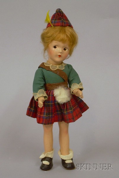 Appraisal: Madame Alexander Wee Bonnie Alexa Composition Doll s with molded