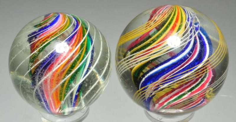 Appraisal: Lot of Large Swirl Marbles Description Smallest is a multi-colored