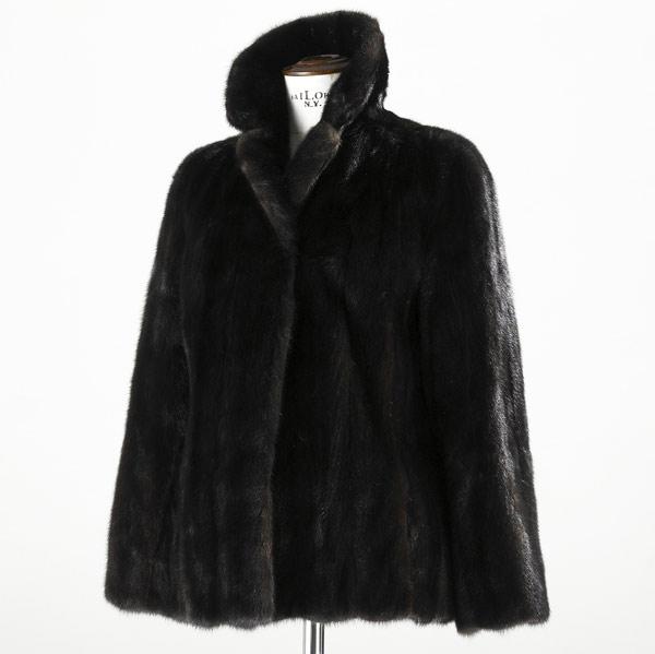 Appraisal: BLACK MINK JACKET By Revillon Paris and New York Retailed