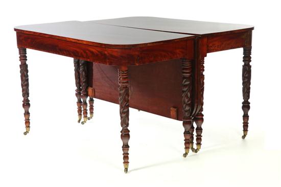 Appraisal: FEDERAL BANQUET TABLE American th century mahogany with old finish