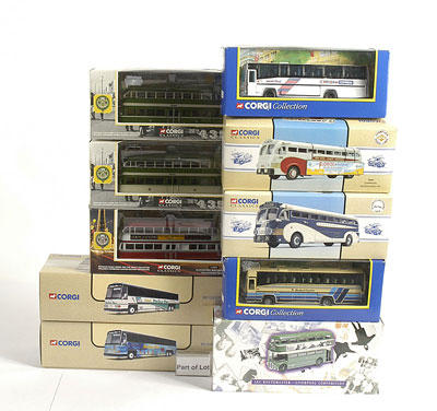 Appraisal: Corgi Bus Collection - including No AEC Routemaster Beetles Vintage