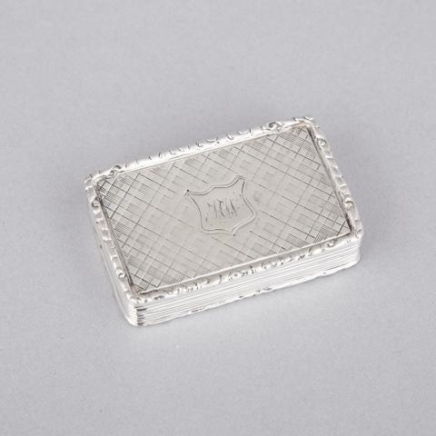 Appraisal: Victorian Silver Rectangular Vinaigrette Francis Clark Birmingham oz grams