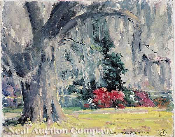 Appraisal: William Posey Silva Georgia Tennessee - Moss-Garden of Dreams oil