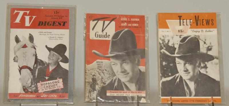 Appraisal: Lot of Vintage Hopalong Cassidy T V Guides Includes one