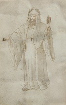 Appraisal: Lorenzo Baldissera Tiepolo Italian Figure of a robed man with