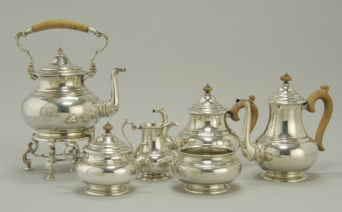 Appraisal: SIX-PIECE STERLING SILVER TEA AND COFFEE SET BY CURRIER ROBY