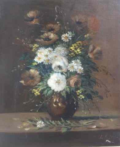 Appraisal: MICHEL A Possibly th C O C Floral Still Life