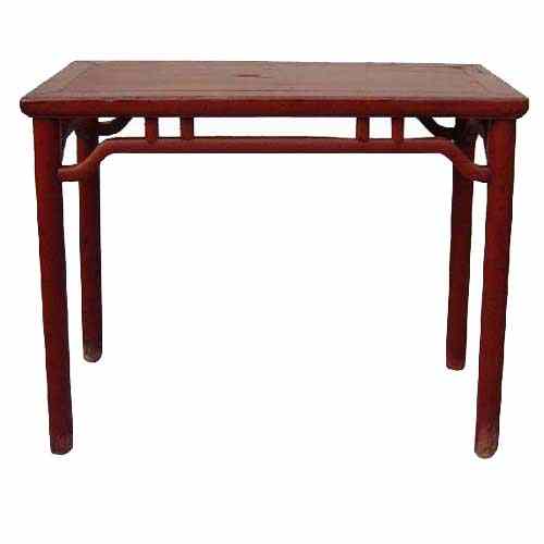 Appraisal: A Chinese Jiangsu Cypress Waistless Corner Leg Table circa having