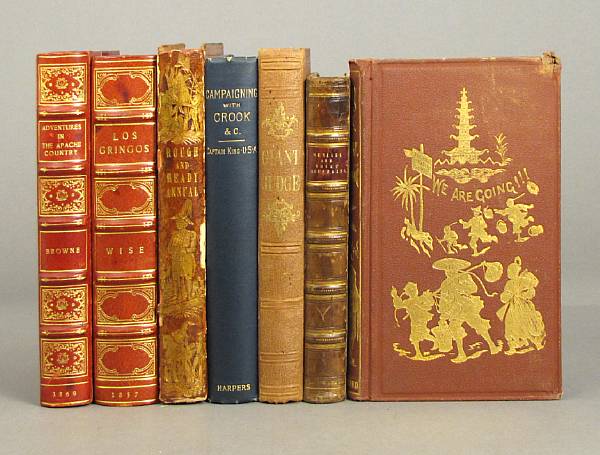 Appraisal: WESTERN AMERICANA vols including Ruxton George F Adventures in Mexico