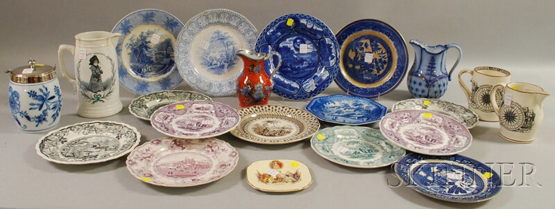 Appraisal: Twenty-one Pieces of English and European Ceramic and Porcelain Table