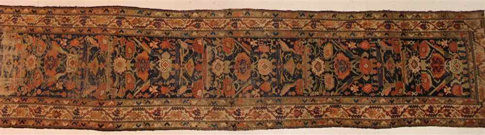 Appraisal: PERSIAN HAMADAN MALAYER CARPET having birds flowers leaves and medallions