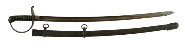 Appraisal: GERMAN CAVALRY SABER single fuller blade Marked C JURMANN on