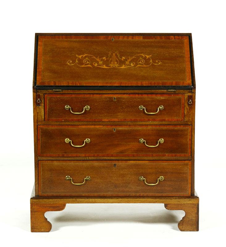 Appraisal: - th C English Georgian Slant Lid Desk th Century