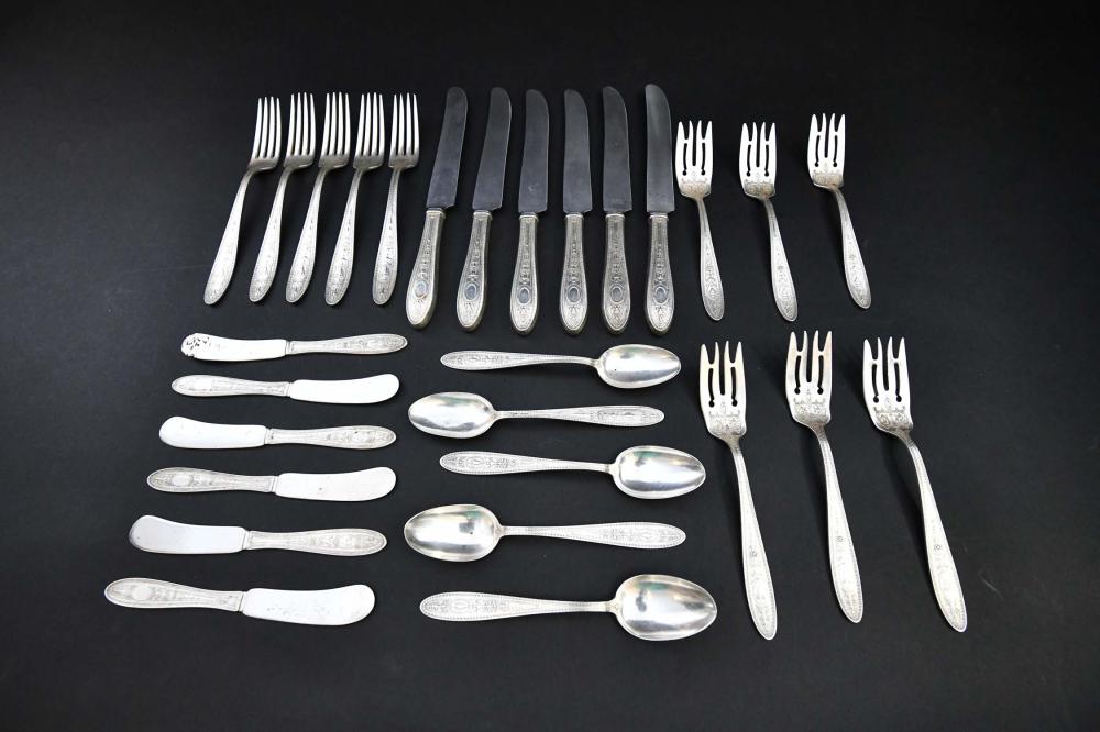 Appraisal: AMERICAN STERLING SILVER PART FLATWARE SERVICECirca International Sterling Comprising five