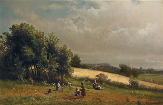 Appraisal: HENDRIK DIRK KRUSEMAN VAN ELTEN Dutch American - Summer Afternoon