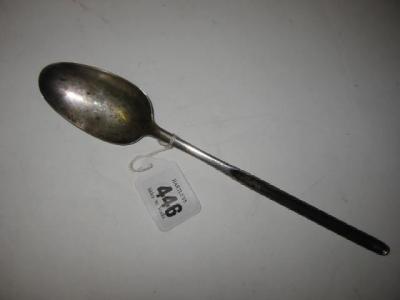 Appraisal: AN EARLY GEORGIAN COMBINED TABLESPOON AND MARROW SCOOP with rat