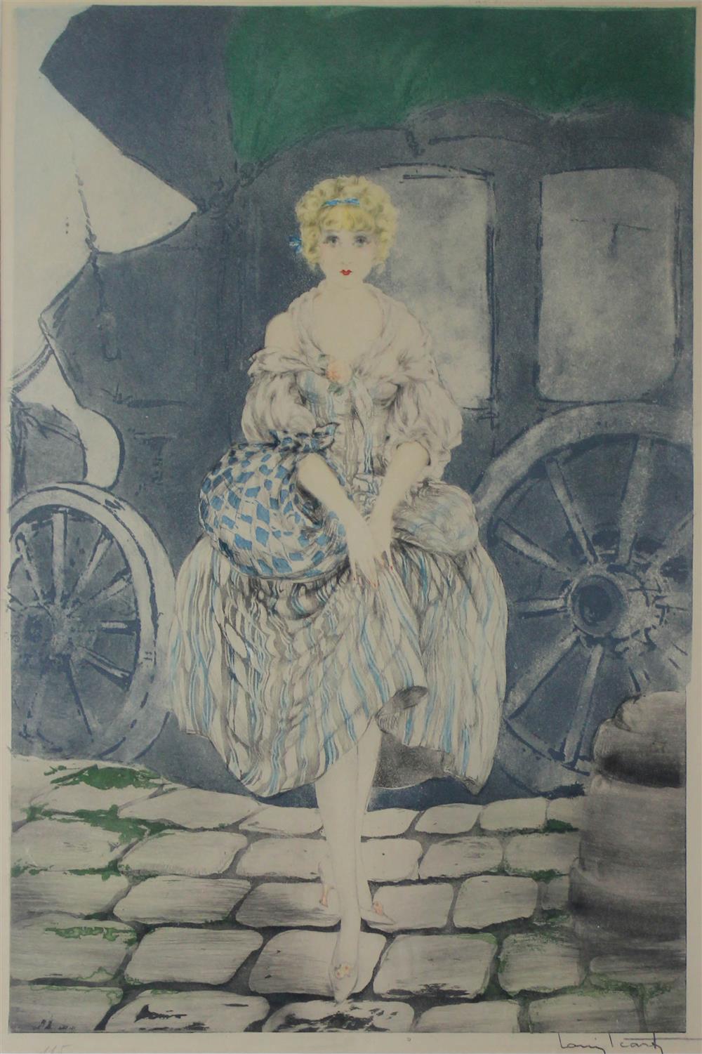 Appraisal: LOUIS ICART FRENCH - MANON Color etching x in sight