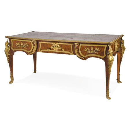 Appraisal: Louis XV Style Gilt-Bronze Mounted Bureau Plat Estimate -