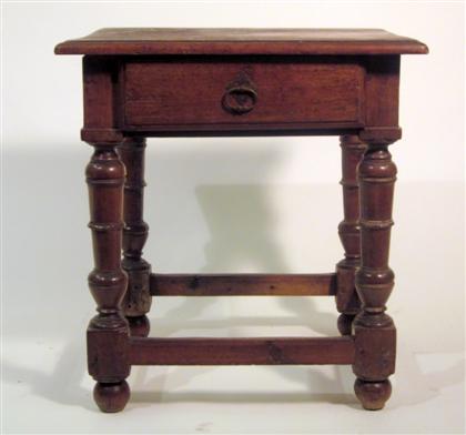 Appraisal: Spanish walnut side table th century