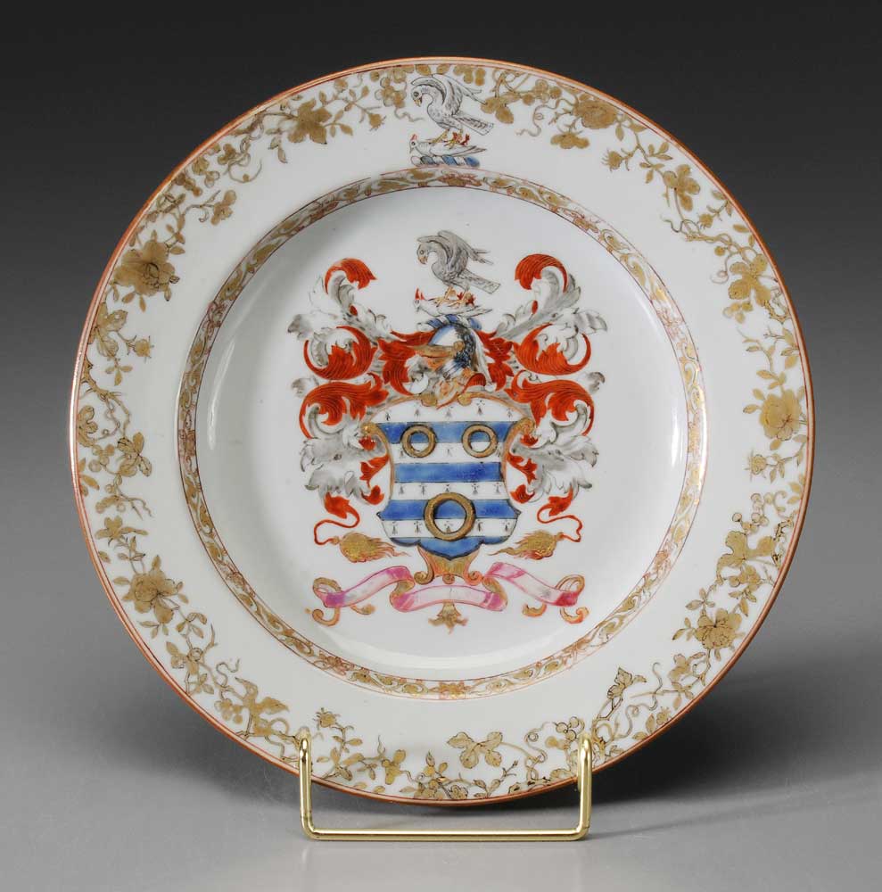 Appraisal: Export Armorial Plate Chinese th century finely decorated with the