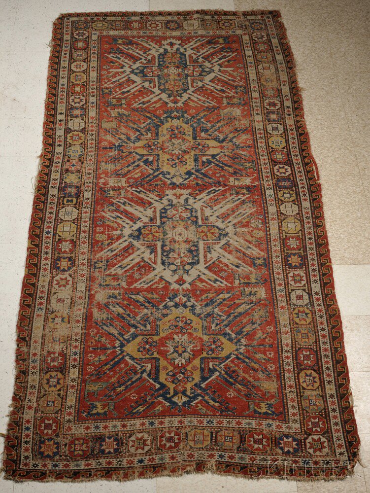 Appraisal: Eagle Soumak Long Rug Northeast Caucasus second half th century