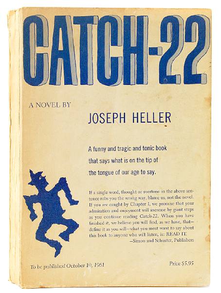 Appraisal: HELLER JOSEPH - Catch- New York Simon amp Schuster Original