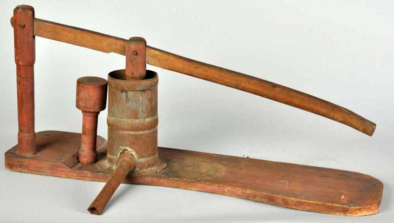 Appraisal: Wooden Wine Press Description Circa Condition Excellent Size L