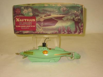 Appraisal: A Sutcliffes Horsforth Nautilus Submarine tinplate clockwork diving action pale