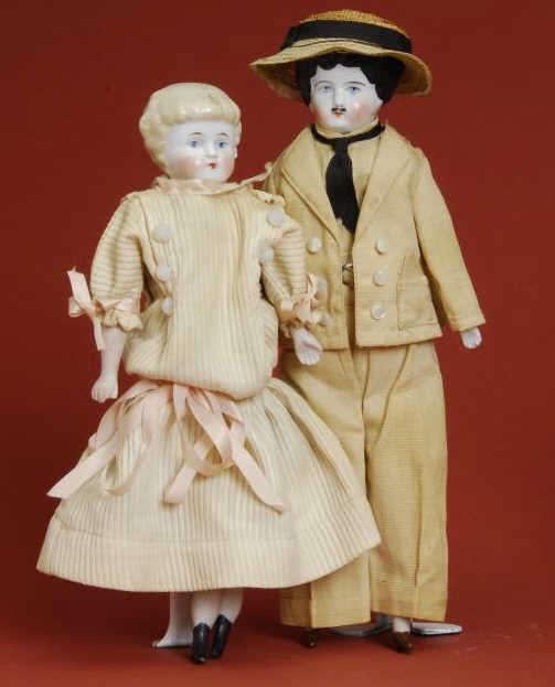 Appraisal: Pair of China Dolls Germany ca lot includes a lowbrow