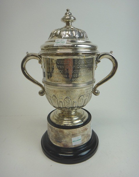 Appraisal: A Britannia standard two handled trophy cup and cover of