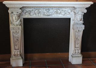 Appraisal: Renaissance style fireplace surround Renaissance style fireplace surround th century