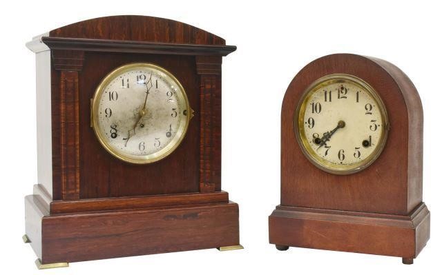 Appraisal: lot of American mantel clocks thc each having time and