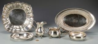 Appraisal: pcs sterling holloware Grouping of sterling silver holloware by various