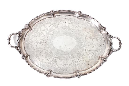 Appraisal: Sale Lot A Victorian Silver Tray Fenton Brothers London marked