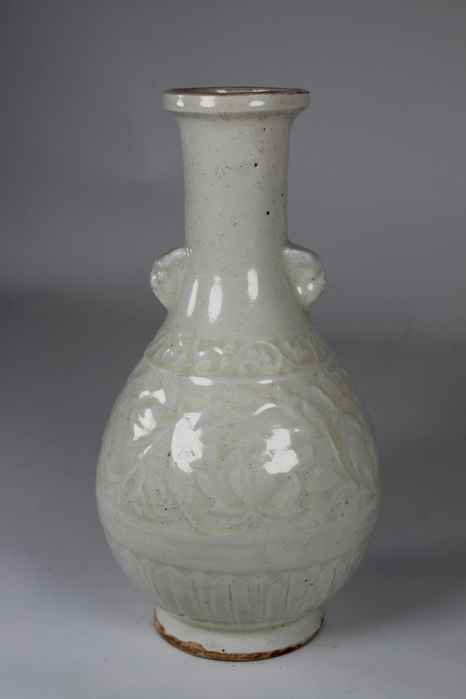 Appraisal: Chinese Glazed Terracotta Floral Vase Chinese Glazed Terracotta Floral Vase