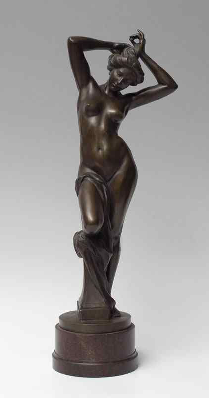 Appraisal: KIEMLEN Emil German - Standing Female Bronze ''h signed on