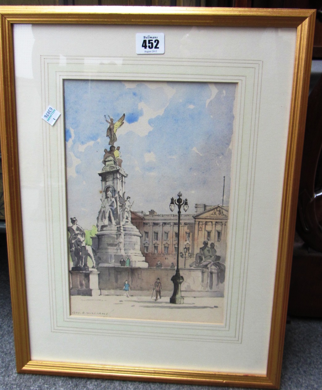 Appraisal: Guy A Williams th century View of Buckingham Palace from