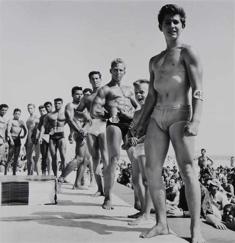 Appraisal: LARRY SILVER b CONTESTANTS MUSCLE BEACH SANTA MONICA CA Gelatin